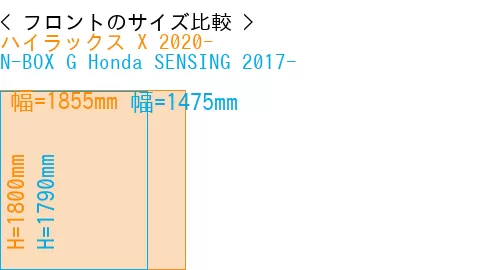 #ハイラックス X 2020- + N-BOX G Honda SENSING 2017-
